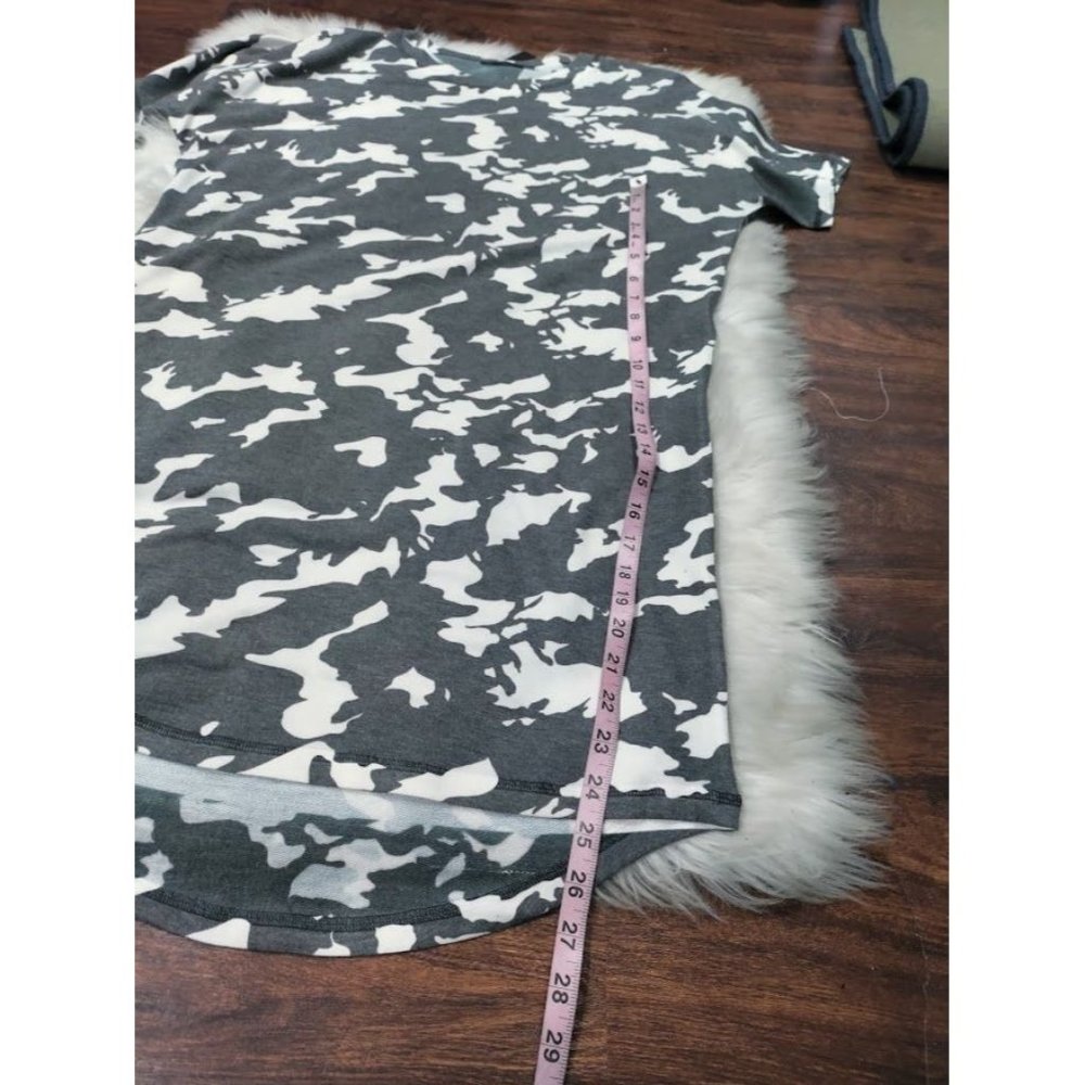 NWT Nally & Millie Short Sleeve Camouflage Print Mini Dress Gray Women's - Picture 7 of 8